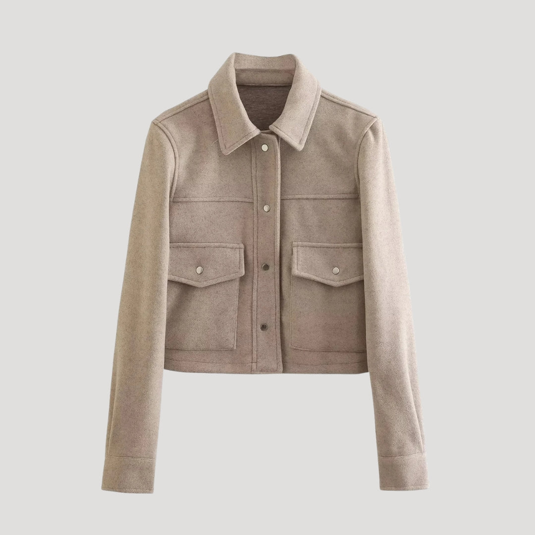 Kurtka Utility Jacket – krótka kurtka z mieszanki wełny