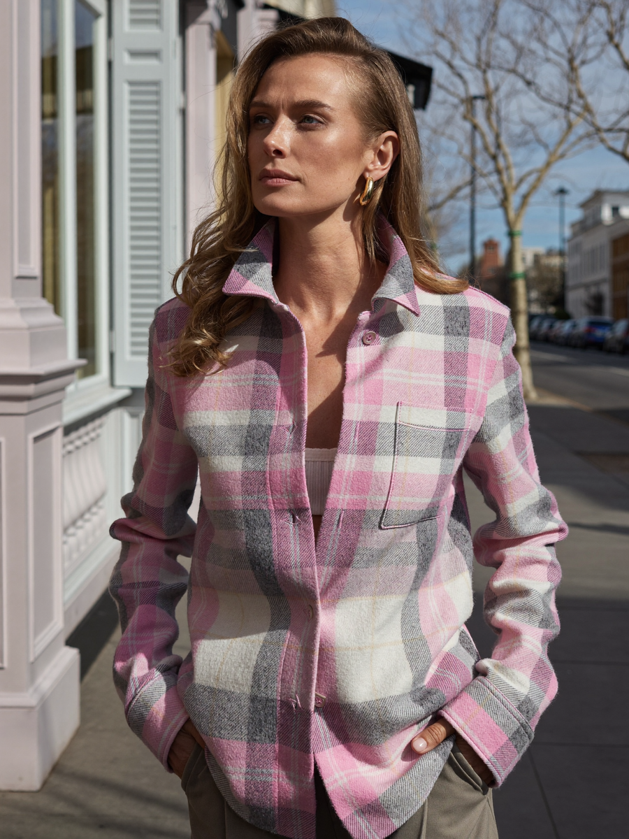 Kasia — Koszula Flanelowa w Kratę Oversize